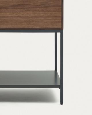 Сервант La Forma (ех Julia Grup) Vedrana Сервант из орехового шпона со стальными ножками 97,5 x 80 см арт. 157287