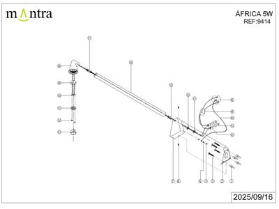 Бра Mantra 9414 Настенный светильник MANTRA AFRICA арт. 497002