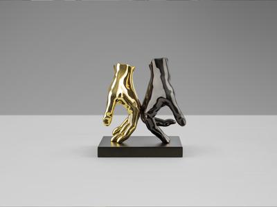 Статуэтка Schuller Manos Фигура серый/золотой арт. 465775