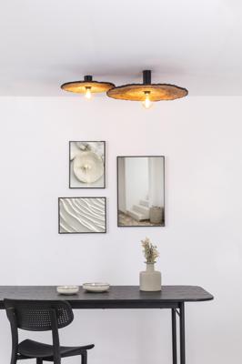 Бра Faro Настенный/потолочный светильник Costas 600 H140 черный/из ротанга арт. 152551