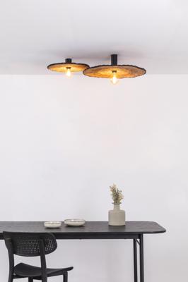 Бра Faro Настенный/потолочный светильник Costas 600 H140 черный/из ротанга арт. 152551