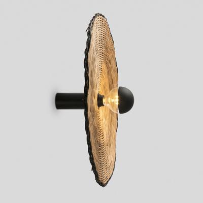 Бра Faro Настенный/потолочный светильник Costas 600 H140 черный/из ротанга арт. 152551