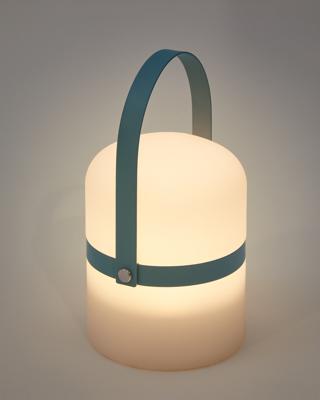Лампа La Forma (ех Julia Grup) Настольная лампа Ridley mini LED из полиэтилена синего цвета арт. 193173