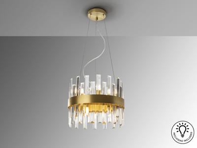 Подвесной светильник Schuller Люстра Grace 10L золотистая арт. 153750