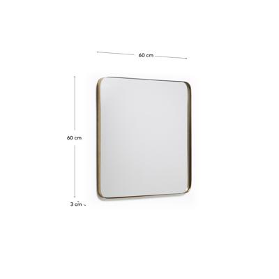 Зеркало La Forma (ех Julia Grup) Зеркало Marcus 60x60 золотое арт. 064981