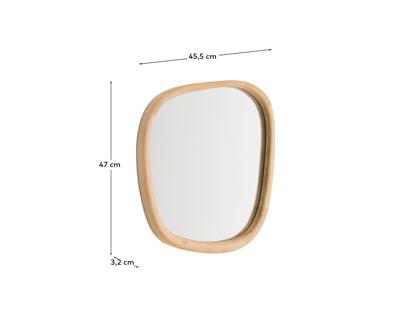 Зеркало La Forma (ех Julia Grup) Зеркало Alura в раме из тикового дерева 45,5 x 45,8 см арт. 422319