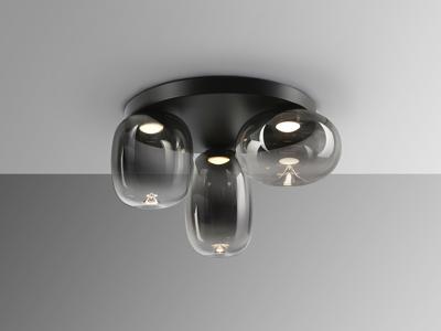 Потолочный светильник Schuller Onice Потолочный светильник 3L черно-дымчатый арт. 420367