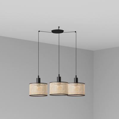Подвесной светильник Faro Подвесной светильник Mambo черный/ротанг ø21 3L арт. 113667