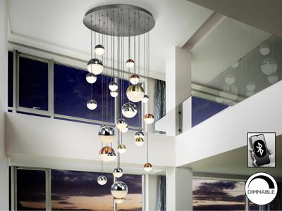 Подвесной светильник Schuller Подвесной светильник Sphere LED 27L Ø80 DIM BLUETOOTH ССТ цветной 500 см арт. 109085