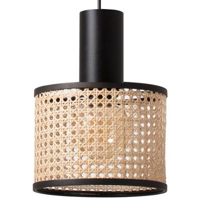 Подвесной светильник Faro Люстра Mambo Simple черный/ротанг ø210 арт. 104342