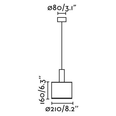 Подвесной светильник Faro Люстра Mambo Simple черный/ротанг ø210 арт. 104342