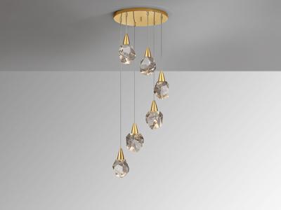 Подвесной светильник Schuller Люстра Aquaria 6L матовое золото арт. 156238