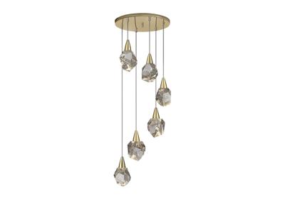 Подвесной светильник Schuller Люстра Aquaria 6L матовое золото арт. 156238