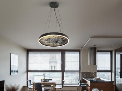 Подвесной светильник Schuller Подвесной светильник Stone CCT- черный LED 60D арт. 215918