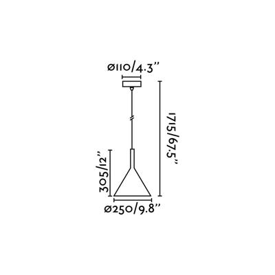 Подвесной светильник Faro Подвес Pam Led G черный с золотым арт. 005787