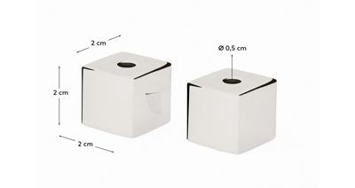 Подсвечник La Forma (ех Julia Grup) Набор из 4 подсвечников Acadia из нержавеющей стали с серебряной отделкой арт. 451137