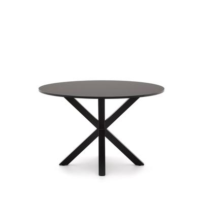 Стол La Forma (ех Julia Grup) ARYA Круглый Ø 119 cm MDF стол со стальными черными ножками арт. 102375