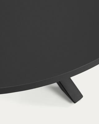 Стол La Forma (ех Julia Grup) ARYA Круглый Ø 119 cm MDF стол со стальными черными ножками арт. 102375