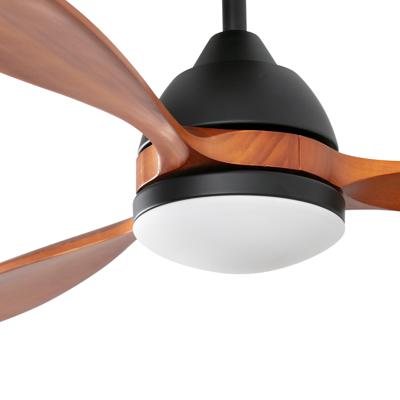 Вентилятор  Faro Потолочный вентилятор POROS Ш1320MM черный/орех 3 PALAS 19W LED 2700K арт. 219947
