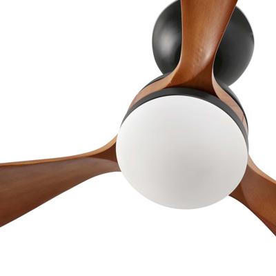 Вентилятор  Faro Потолочный вентилятор POROS Ш1320MM черный/орех 3 PALAS 19W LED 2700K арт. 219947