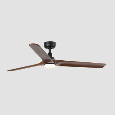 Вентилятор  Faro Потолочный вентилятор HEYWOOD L Ш1320 черный/орех 3P LED 10W TUYA арт. 220049