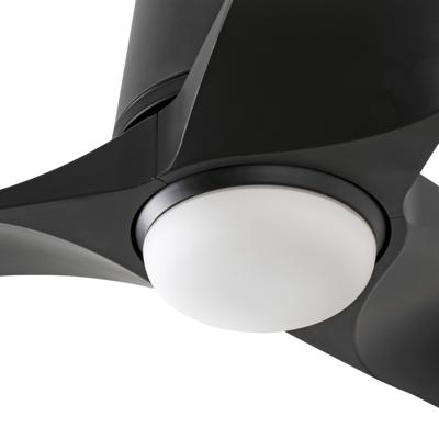 Вентилятор  Faro Потолочный вентилятор HEY TUB S Ш900MM черный 3 P LED 10W CCT TUYA арт. 220133