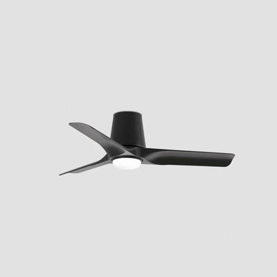 Вентилятор  Faro Потолочный вентилятор HEY TUB S Ш900MM черный 3 P LED 10W CCT TUYA арт. 220133