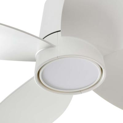 Вентилятор  Faro Потолочный вентилятор KLOVER S Ш800MM белый 4P 18W LED CCT DIM TUYA арт. 220507
