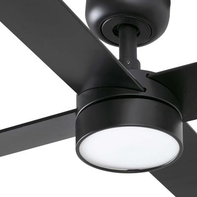 Вентилятор  Faro Потолочный вентилятор RUDDER L 4 Ш1320MM черный/орех 4P 18W LED CCT DIM арт. 220529