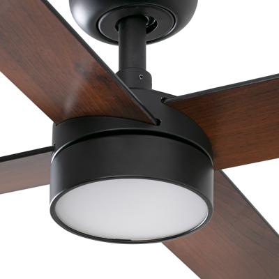 Вентилятор  Faro Потолочный вентилятор RUDDER L 4 Ш1320MM черный/орех 4P 18W LED CCT DIM арт. 220529