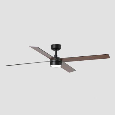 Вентилятор  Faro Потолочный вентилятор RUDDER L 4 Ш1320MM черный/орех 4P 18W LED CCT DIM арт. 220529