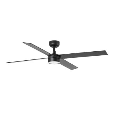 Вентилятор  Faro Потолочный вентилятор RUDDER L 4 Ш1320MM черный/орех 4P 18W LED CCT DIM арт. 220529