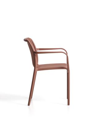 Стул La Forma (ех Julia Grup) Уличный стул Isabellini из пластика терракотового цвета арт. 482253