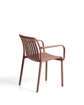 Стул La Forma (ех Julia Grup) Уличный стул Isabellini из пластика терракотового цвета арт. 482253