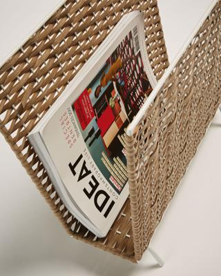 Газетница La Forma (ех Julia Grup) Подставка для журналов Shelton из натурального ротанга арт. 054567