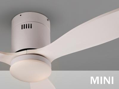 Вентилятор  Schuller Siroco MINI Потолочный вентилятор с освещением DIMABLE белый арт. 157487