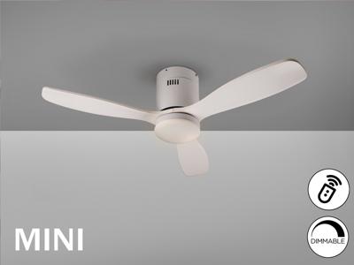 Вентилятор  Schuller Siroco MINI Потолочный вентилятор с освещением DIMABLE белый арт. 157487