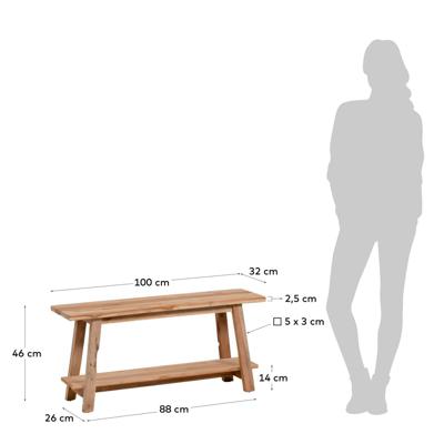 Скамья La Forma (ех Julia Grup) Банкетка Safara 100 cm арт. 078342