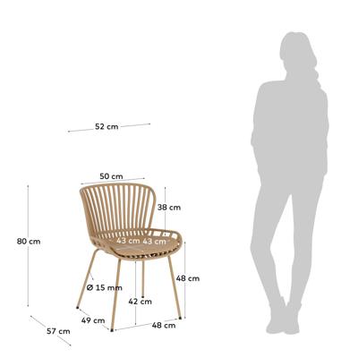 Стул La Forma (ех Julia Grup) Стул Surpik бежевый арт. 082278
