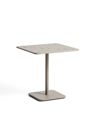 Стол La Forma (ех Julia Grup) Уличный стол Brai из оцинкованной стали бежевого цвета, 70 x 70 см арт. 482205