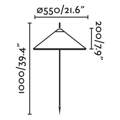 Светильник Faro Ландшафтный светильник Saigon серый / белый 1M R55 арт. 105622