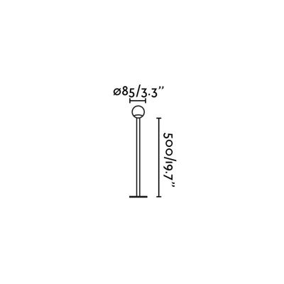 Светильник Faro CUCA 500 Уличный маяк черный LED 3W 2700K 24V арт. 221053
