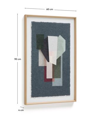 Постер La Forma (ех Julia Grup) Картина Veluni из переработанной бумаги разноцветная 60 x 90 см арт. 424925