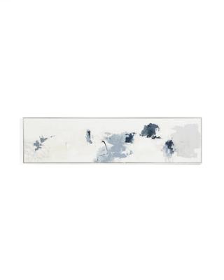 Постер La Forma (ех Julia Grup) Erale Абстрактная картина ручной работы в серо-синих тонах, размер 47 x 182 см арт. 481237