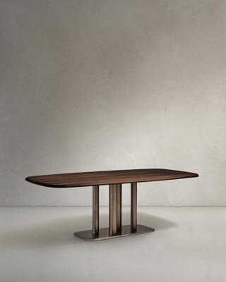 Стол La Forma (ех Julia Grup) Стол Melvar из 100% орехового шпона с основанием из стали 180 x 100 арт. 425291