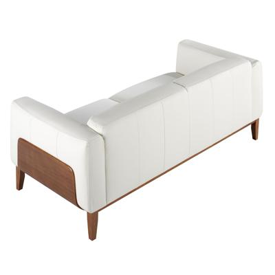Диван Angel Cerda Диван 3-х местный 5353-3P-M9715 /6115 кожаный белый с каркасом из ореха арт. 115041
