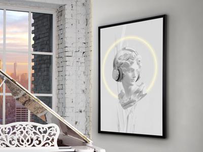 Постер Schuller Картина Busto белый LED 80X120 арт. 215872