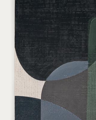 Постер La Forma (ех Julia Grup) Nemsa абстрактный холст в сине-зеленых тонах, 90 x 60 см арт. 209872