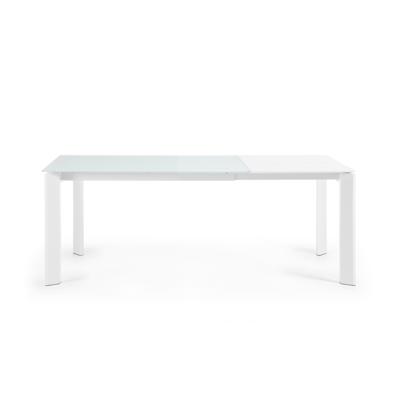 Стол La Forma (ех Julia Grup) ATTA Стол 140 (200) x90 белый, стекло арт. 045450