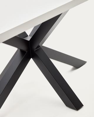 Стол La Forma (ех Julia Grup) ARYA Стол 200x100 Черный, лаковый белый C408L05 арт. 051136